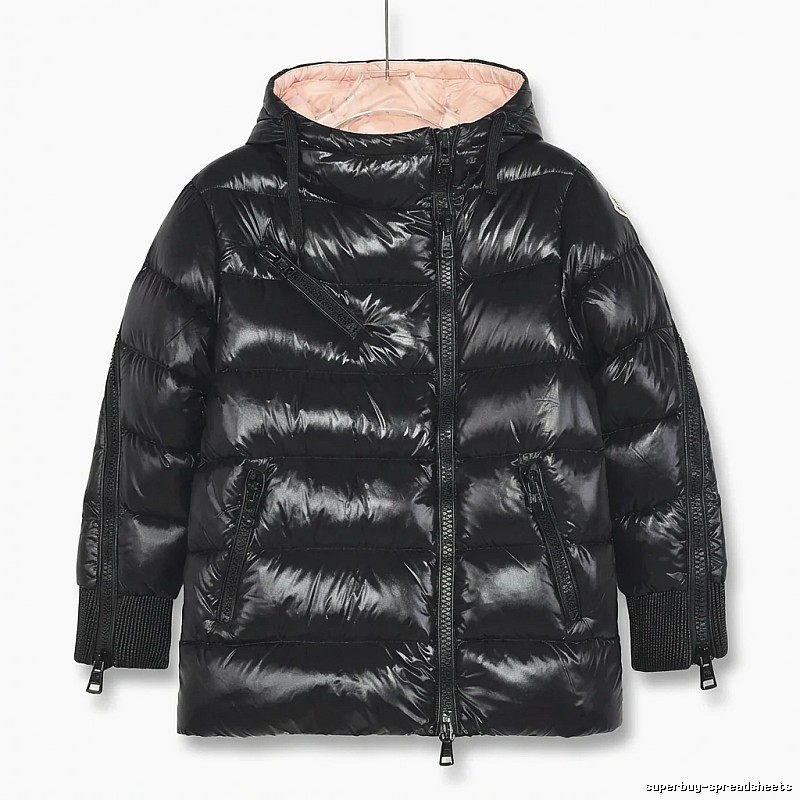 Moncler shiny and stylish black down jacket