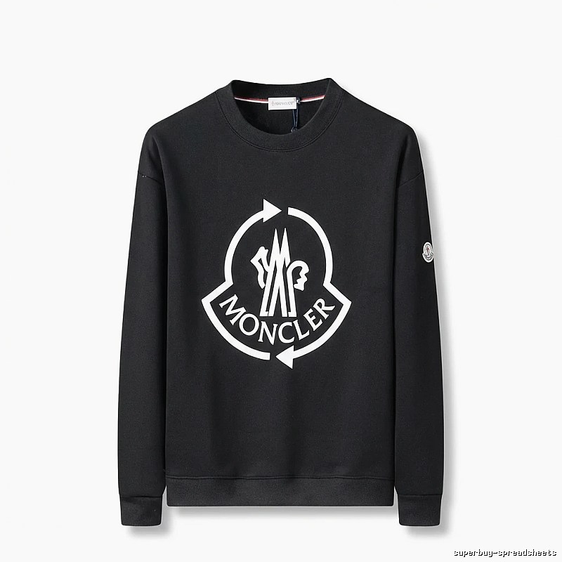 Moncler's classic trendy black sweatshirt