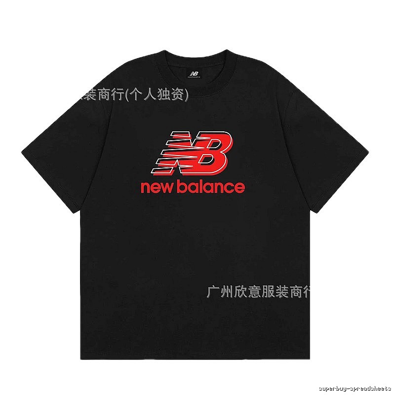 New Balance Printed Casual Black Short-sleeve T-shirt