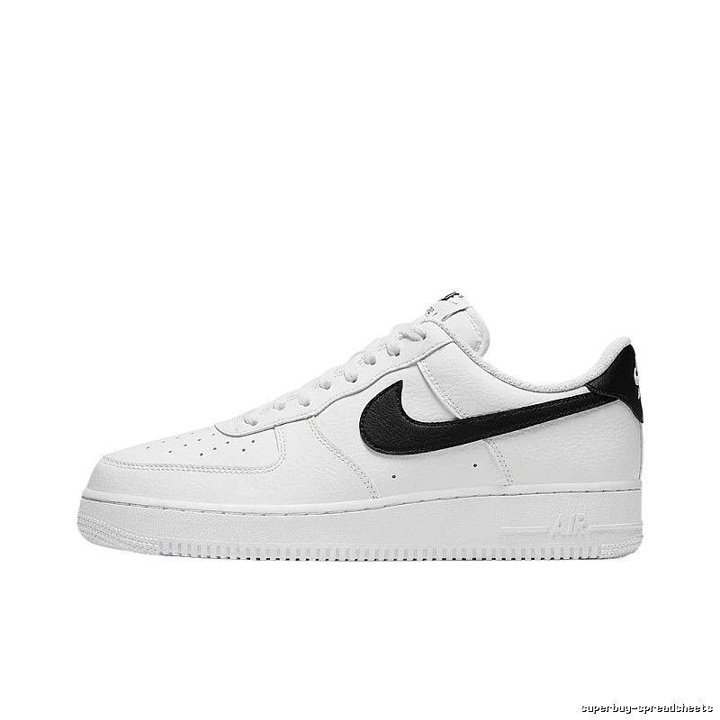 Nike Air Force 1 Black and White Simple Sneakers