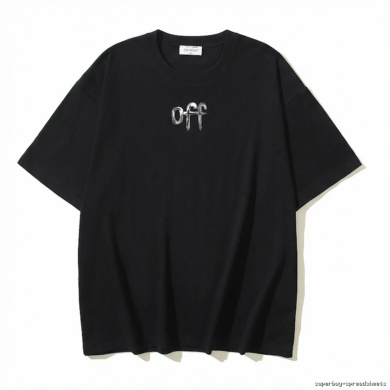 Off-White letter-style black T-shirt