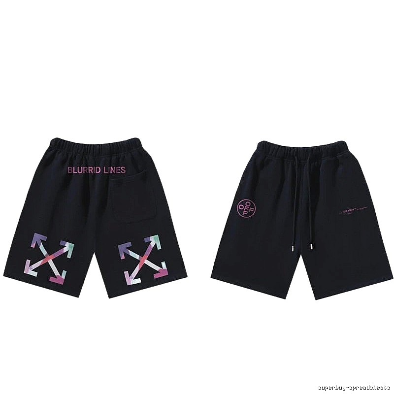 Off-White Style 026 Trendy Black Shorts