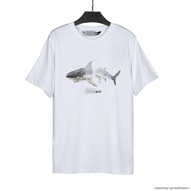 Palm Angels Patterned Bear graphic T-shirt White Colorful Bear with Polished Detail