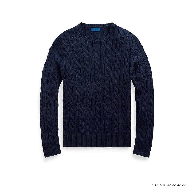 Ralph Lauren Casual Cable-knit sweater Navy Cable Knit for Streetwear Looks