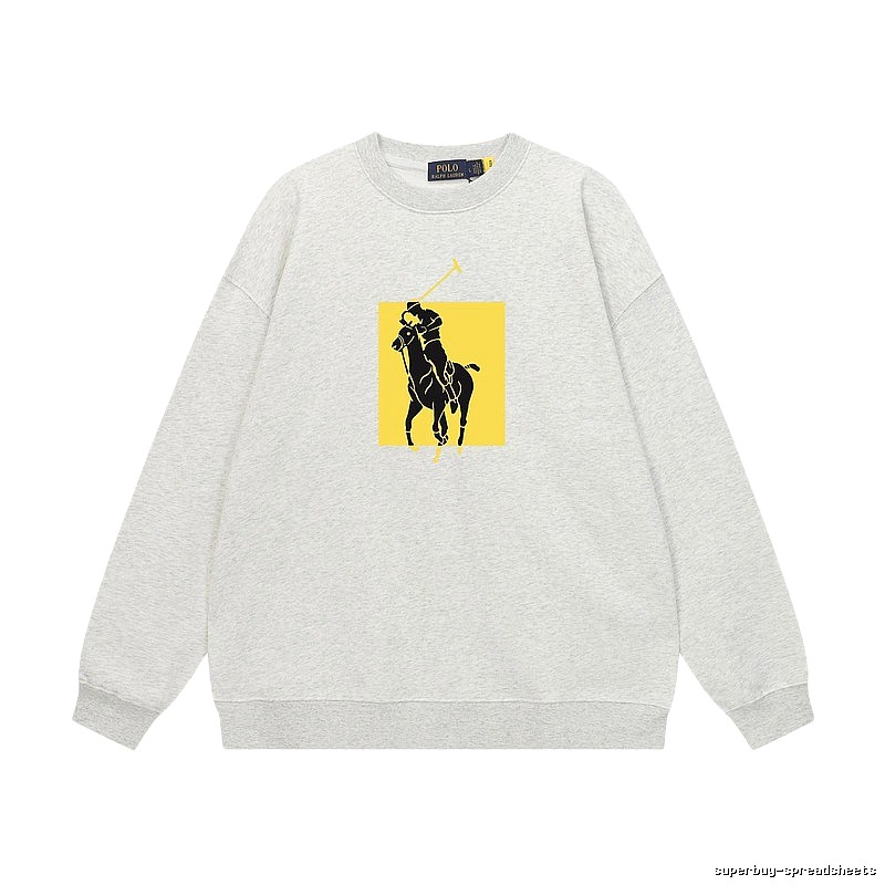 Ralph Lauren Polo Grey Trendy Brand Sweatshirt