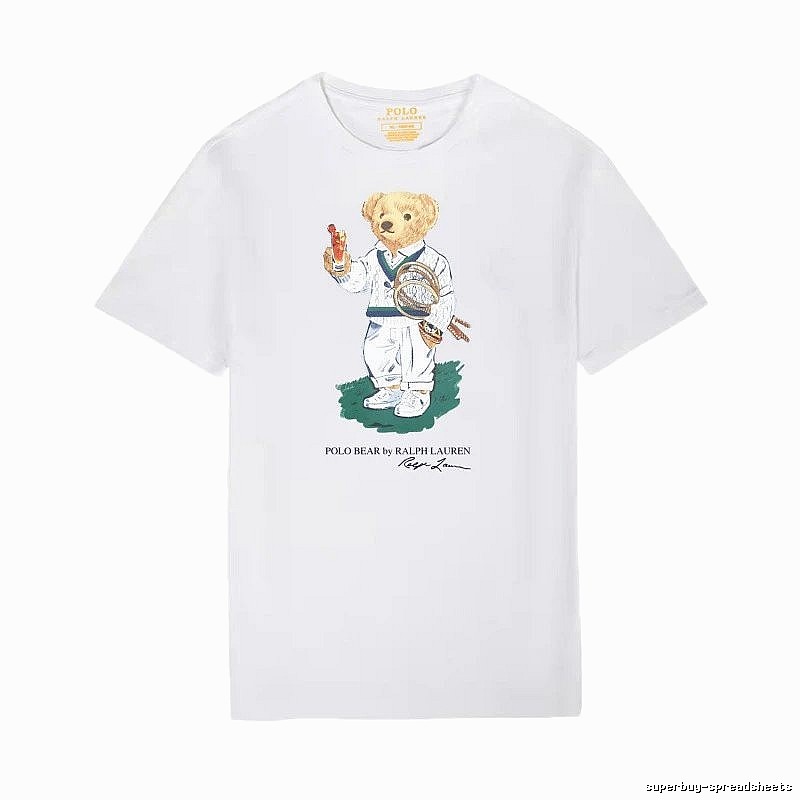 Ralph Lauren Teddy Bear Series White T-shirt