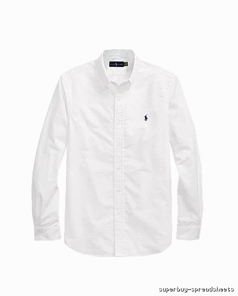 Ralph Lauren White Button-Down Shirt Casual Layering