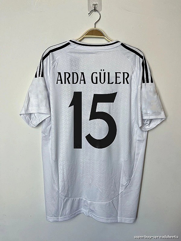 Real Madrid Relaxed Bellingham #5 soccer jersey White Real Madrid with Designer-Inspired Detail