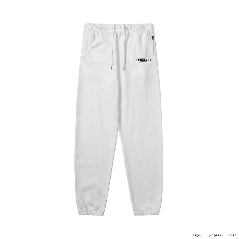 REPRESENT Basic White Sweatpants