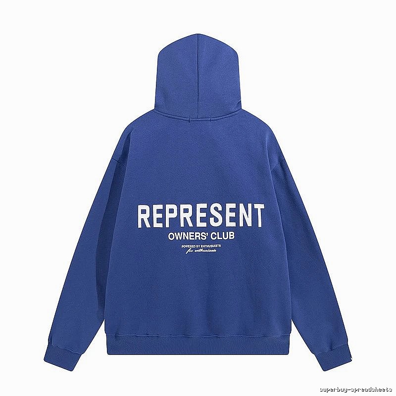 Represent Travel Owners Club hoodie Navy Large Represent with Modern Look