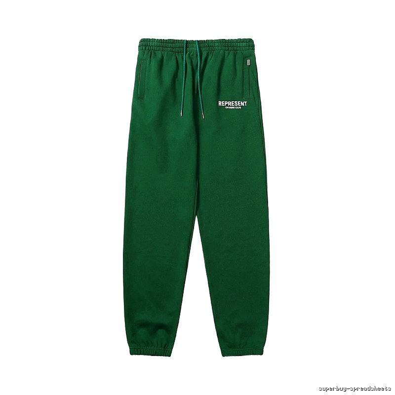 Represent Trendy Brand Casual Green Sweatpants