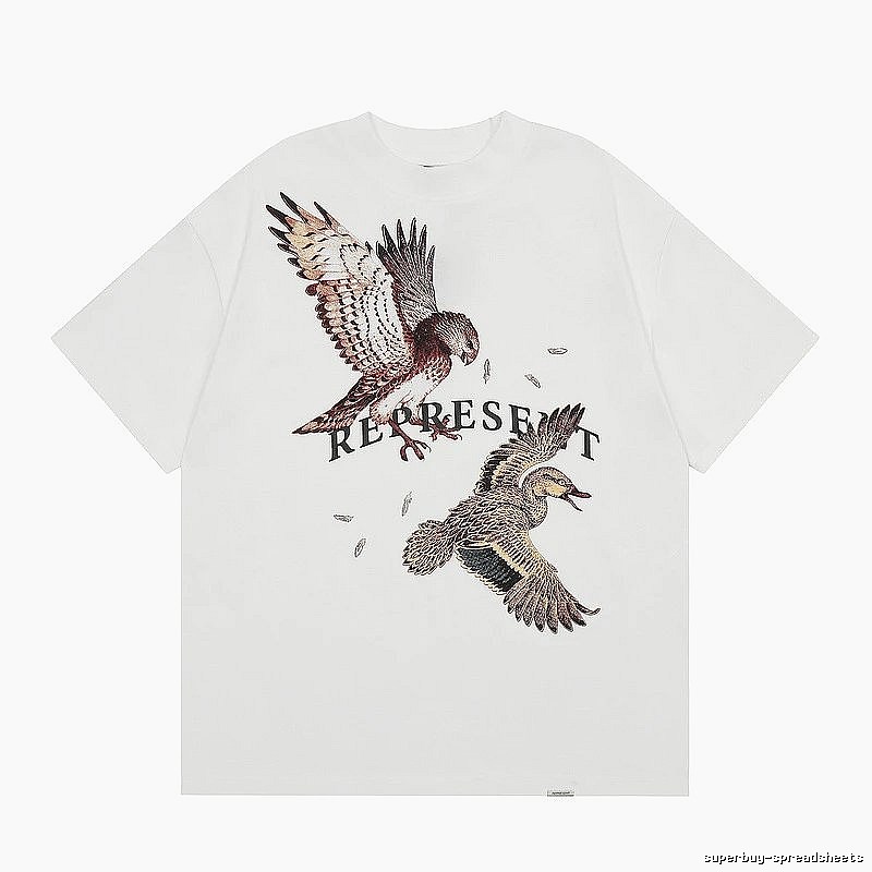 Represent White Style 858 Owners Club T-Shirt Active Casual Logo