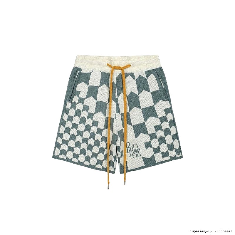 RHUDE Checkered Casual Shorts