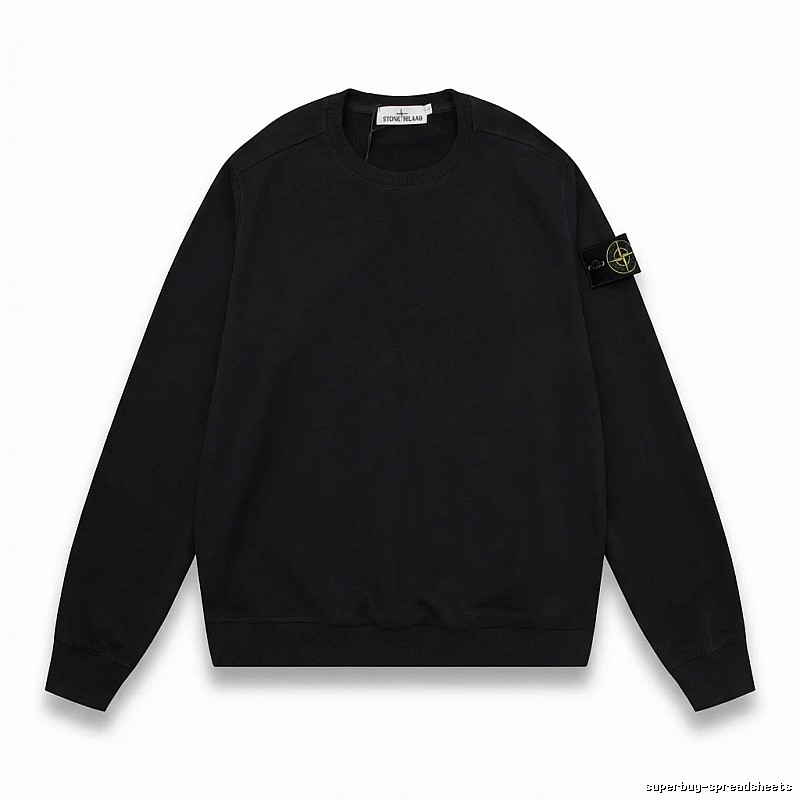 Stone Island basic black sweatshirt