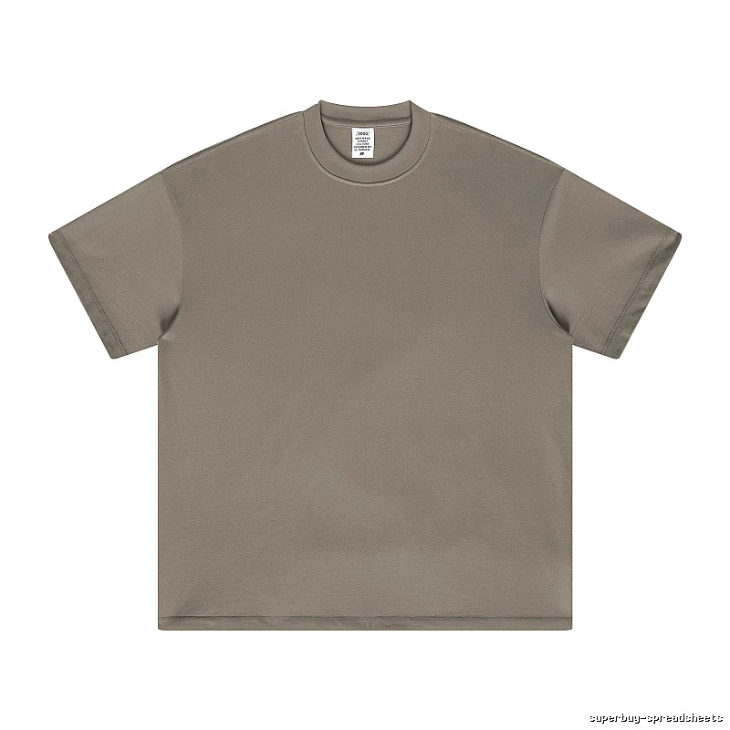 Streetwear Plain white T-shirt Minimal White Short with Logo Accent