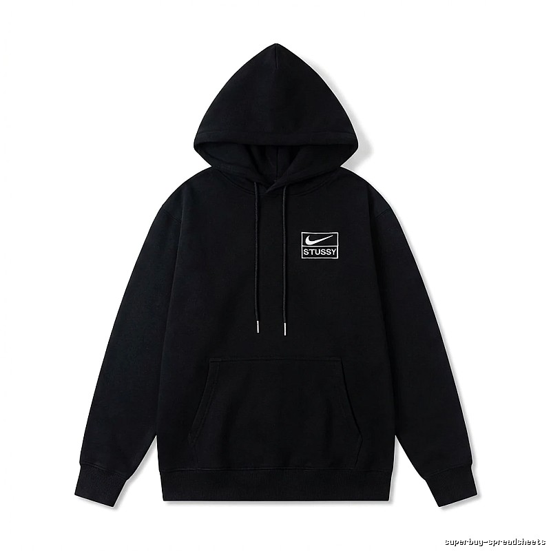 Stussy co-branded simple style black sweatshirt