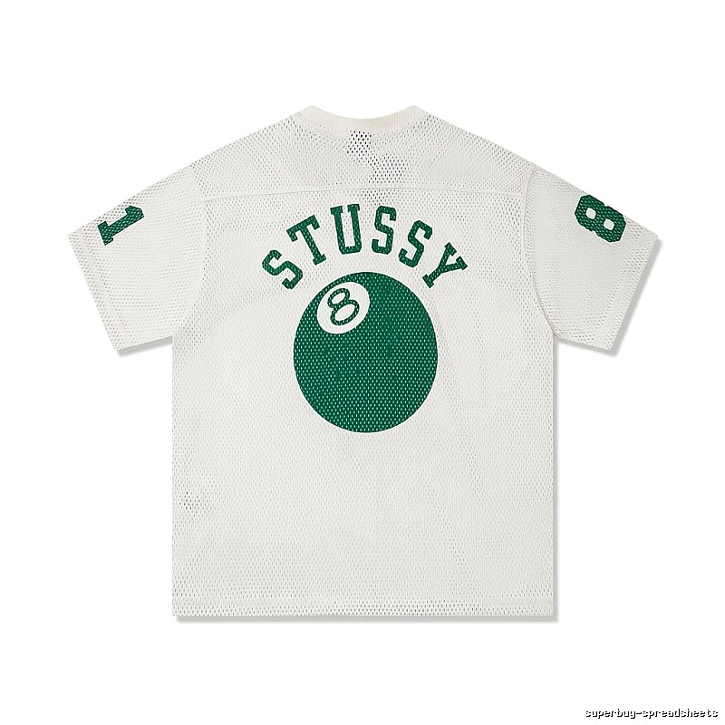 Stussy No.8 Ball White Trendy T-shirt