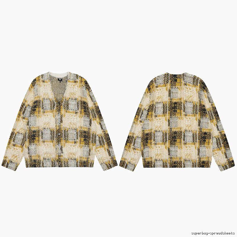 Stussy Yellow Swirl Graphic SweatShirt Warm Weather