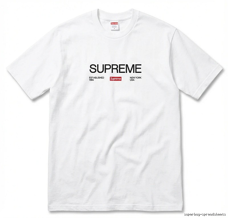 Supreme basic simple white T-shirt