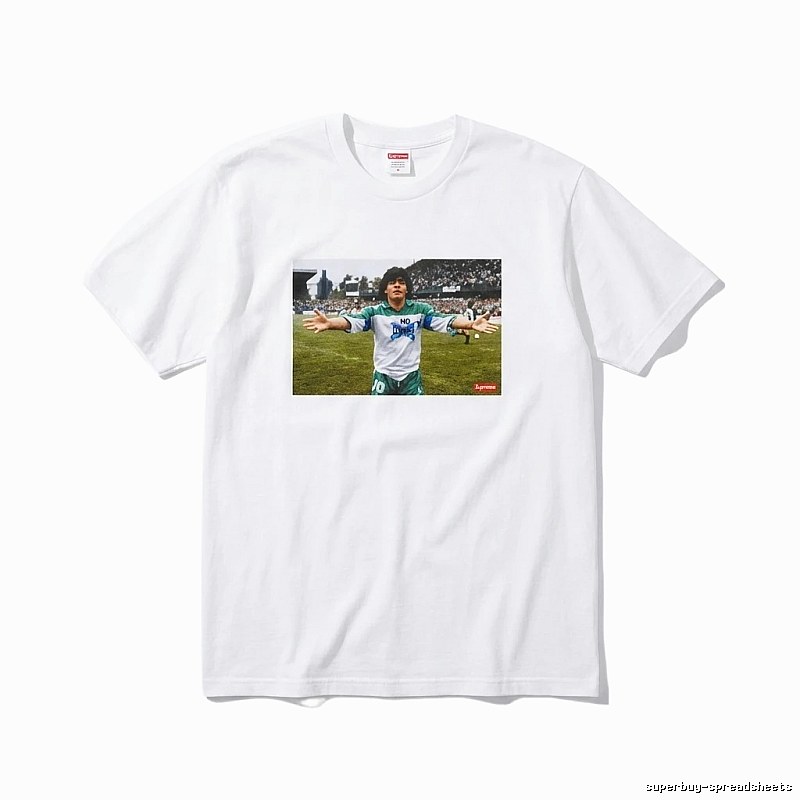 Supreme Maradona Series White T-shirt