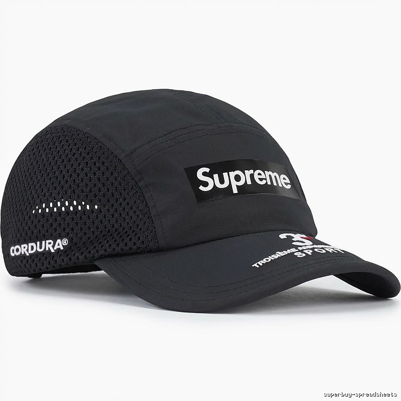 Supreme minimalist style black hat