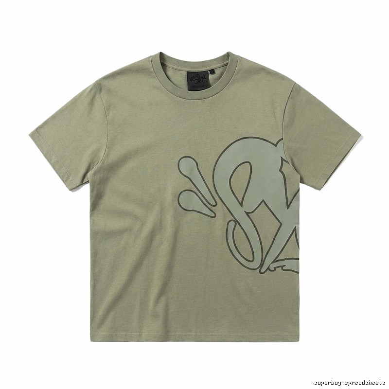 SynaWorld Graffiti Style Khaki T-shirt