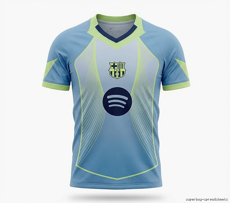 Tokyo Ghoul Barcelona trendy brand gray-blue-yellow jersey