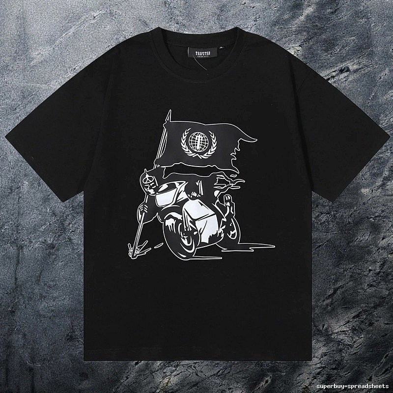 Trapstar Premium Style Keys graphic T-shirt Black White Key for Resort Outfits
