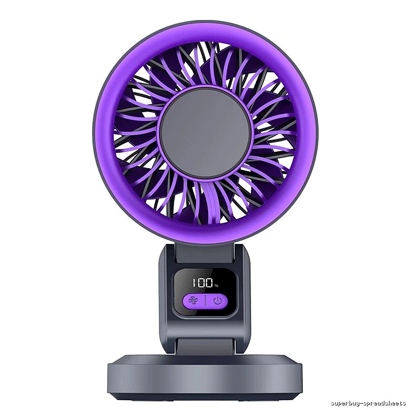 Travel Cooling Desktop Cooling Fan Gray Standard Airflow
