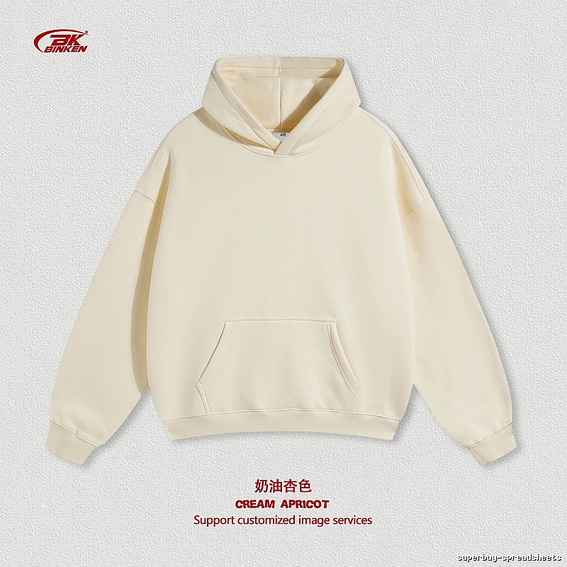 Travel Pullover hoodie Navy Blank Kangaroo with Soft Visual Tone