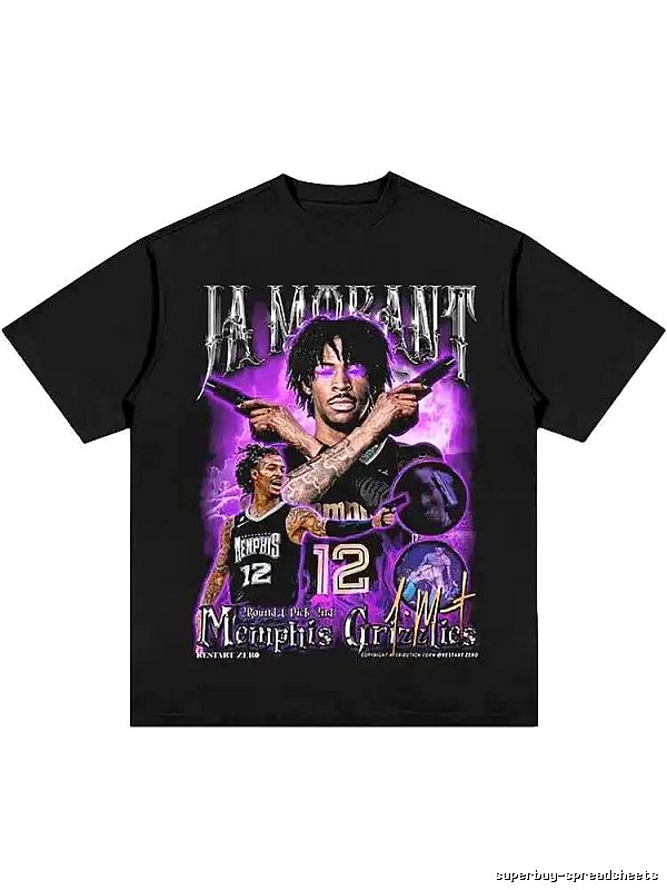 Tupac Sport Portrait graphic T-shirt Black Tupac Collage for Collection Drops