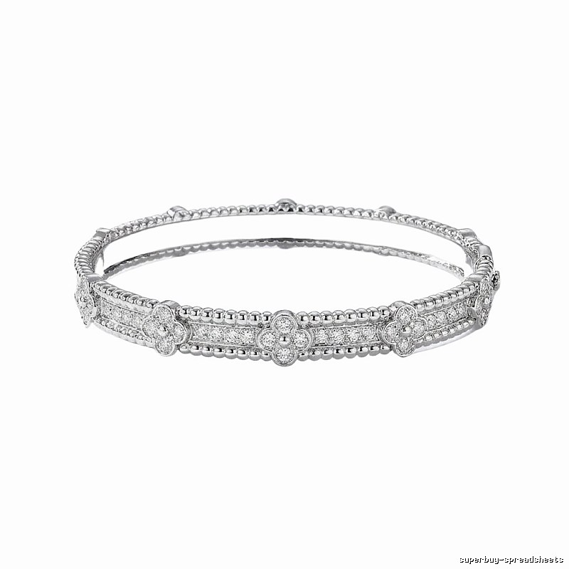 Van Cleef & Arpels Four-leaf Clover Silver Bracelet