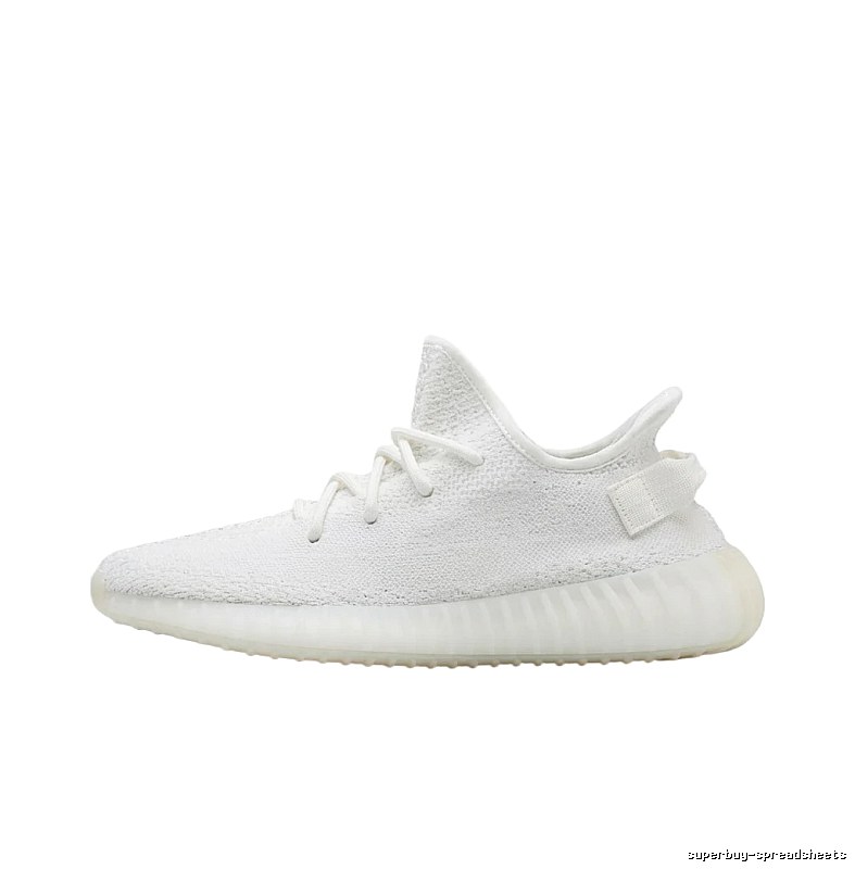 Yeezy minimalist style white shoes