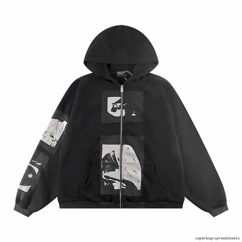 Zip-Layer Styling Graphic Zip Hoodie Travel Styling